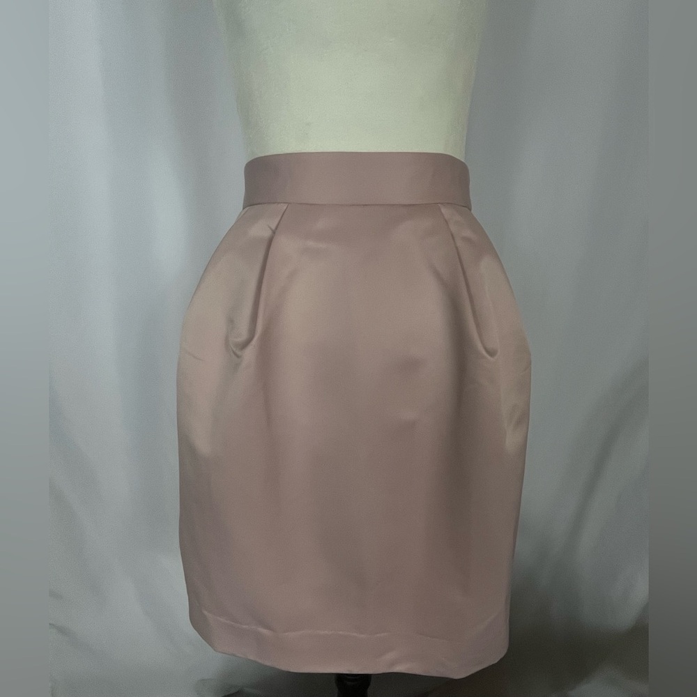 Pink Tartan Blush Satin Mini Skirt
